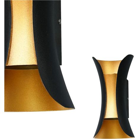 Lampada da parete LED da superficie 10W DANTE PL356M BKGD Italux (1/2)