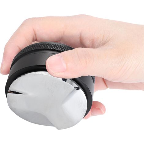 Kaffeebereiter-Spender aus Edelstahl, 58 mm, schwarz, mit verstellbarem Fuß (1/5)