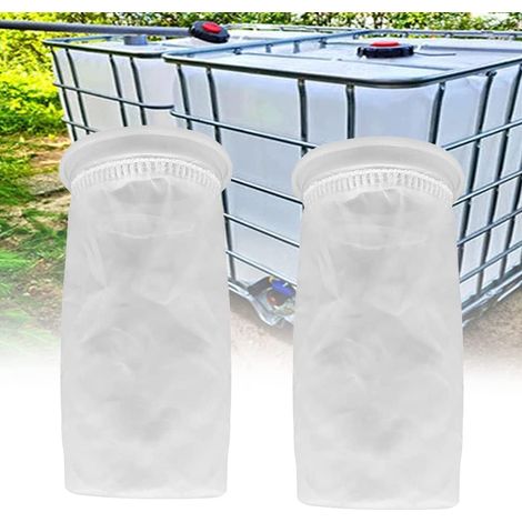 2 Stück Nylon-IBC-Filter, IBC-Regenwassertankfilter, waschbarer IBC-Ersatzfilter, Nylon-Deckelfilter – IBC-Tankdeckelanschluss (105 mm)