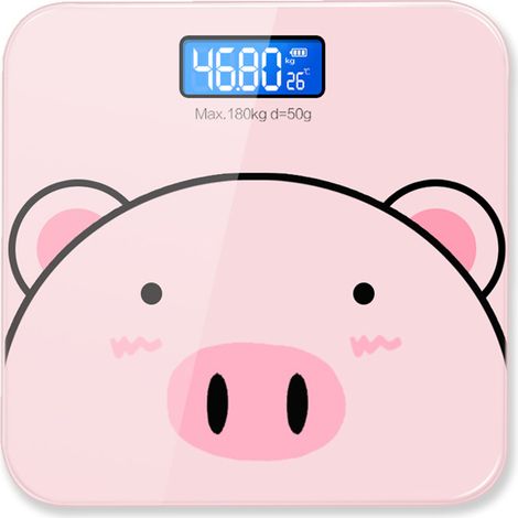 Balance Numérique Précise pour Bébé, Pèse-Personne Électronique, Design Rose – Idéale pour Suivi Poids de Bébé.