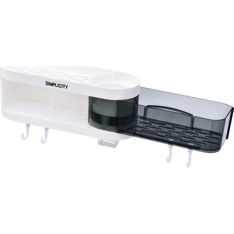 Étagère d'angle murale pour salle de bain Accessoires de cuisine et de salle de bain Étagères et supports de rangement