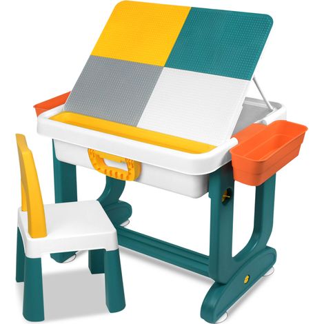 AUFUN Table d'activités pour Enfants réglable en Hauteur avec Ensemble de chaises (1/5)
