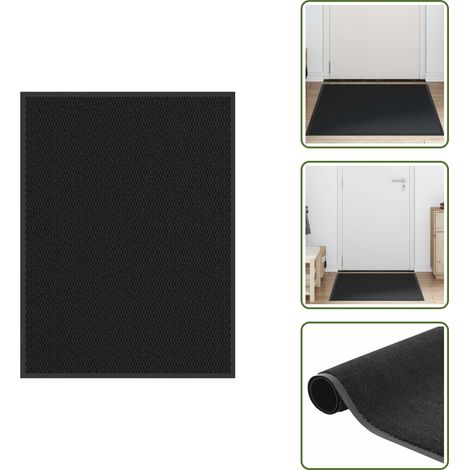 vidaXL Paillasson Noir 80x120 cm (1/5)