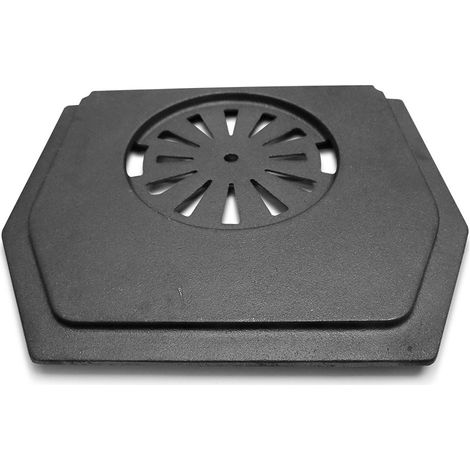 Support de grille pour poêles à cheminée Napoli de MEZ - fonte - dimensions d'encastrement parfaitement adaptées (1/2)
