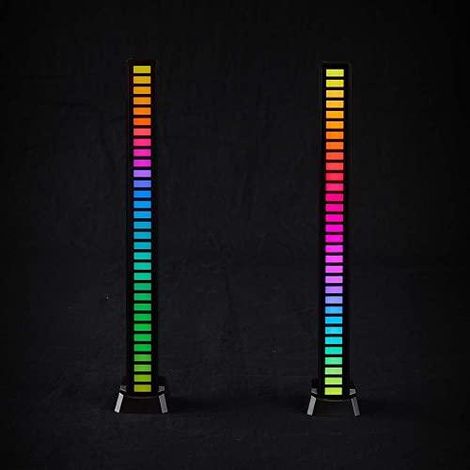 Nedis Luz de Juego LED Negra Pack Dúo Recargable USB-C