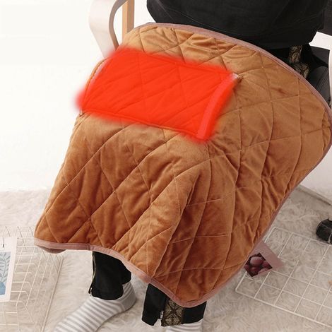 Couverture Chauffante USB - 5 V - 60 x 80 cm - Pour Bureau Maison Voyage - Thermostat Intégré - Lavable En Machine (1/3)