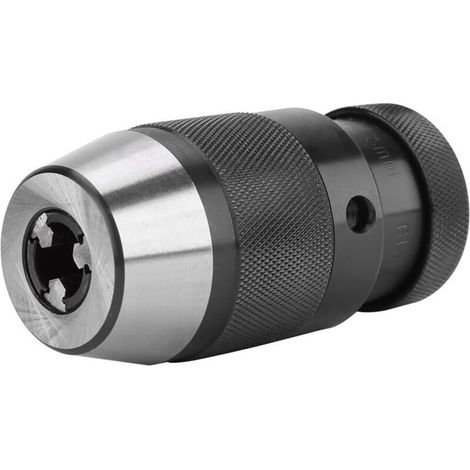 Keyless Self-Tightening Steel Chuck with Tapered Bore B16 for Electric Lathe and Drill, Clamping Capacity 0-13mm (1/2") (Chuck Holder) (1/4)