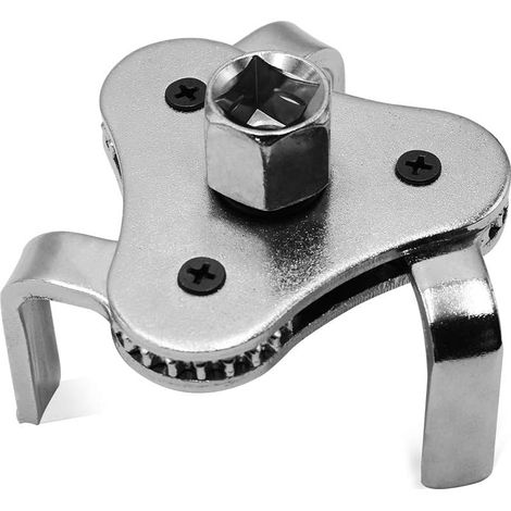 3-Arm-Ölfilterschlüssel für Durchmesser 55-108MM Auto-Demontagewerkzeuge (Silber 2) (1/5)