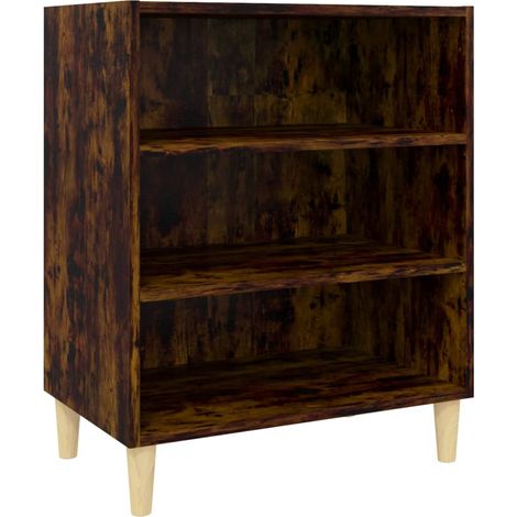Buffet Commode Armoire Luxueux, pour Salon Chambre Entrée Cuisine, Chêne fumé 57x35x70 cm Aggloméré OIB1899E (1/5)