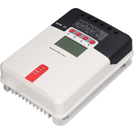 40A MPPT-Solarladeregler mit LCD-Anzeige, Temperatursensor, 12V/24V, Solarpanel-Batterieregler mit Temperaturanzeige (1/5)
