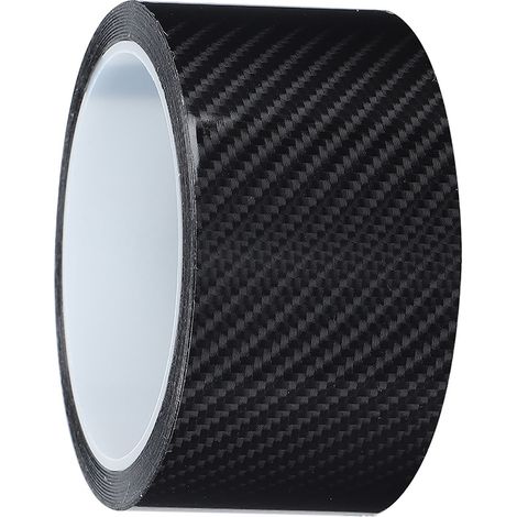 Film protecteur en fibre de carbone noir pour bord de portière - Antichoc et anti-rayures (5cm x 3m) (1/5)