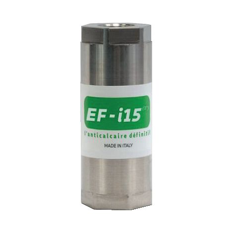 Anticalcaire EFI20 – Filetage 20x27 – Débit 45L/min – Norme ACS – Acier inoxydable 316L pour installation horizontale/verticale