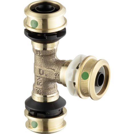 Raccord en T avec SC Raxofix DN10 5318.01 en bronze silicium 16 mm x DN10 x 16 mm