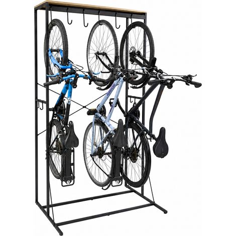 Porte-vélos KORO 6 vélos en métal noir 116,5 x 75 x 208 cm (1/5)