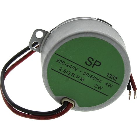 Motoréducteurs V c.a. RS PRO, 64,4 x 24,5 mm, 4 W 220 240 V ( Prix pour 1 )