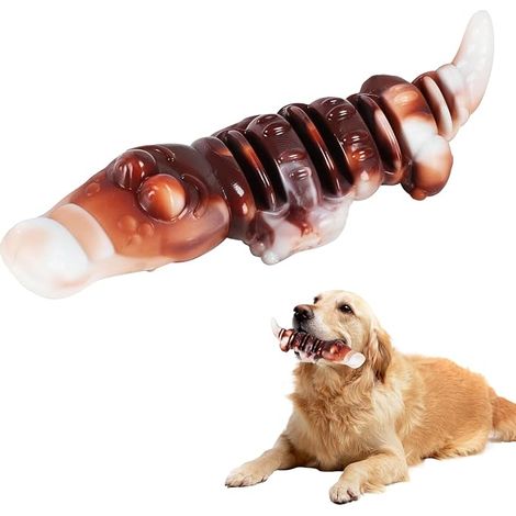 Chew Toys for Dogs, Indestructible Dog Toys for Dogs, Durable Beef Flavour, Heavy Duty for Dogs, Promote Teeth Brushing (1/5)