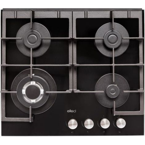 Piani cottura da incasso elleci Quadro 60 2018 Keratek Plus 86 Nero Assoluto in vetro cristallo PKCQ60286CS (1/2)