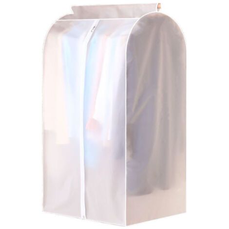 Housse anti-poussière suspendue pour vêtements, translucide, imperméable et respirante, en PEVA, pour armoire, 50 x 60 x 90 cm (1/5)