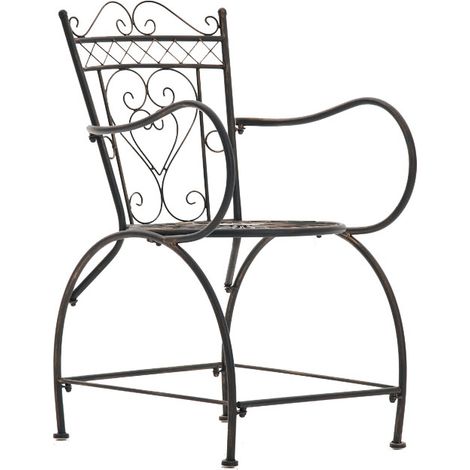 Chaise de jardin robuste avec design arrondi dans différentes couleurs colore : Bronze (1/5)