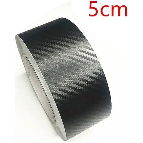 1 pièce Bande adhésive de protection Divers accessoire de portail, en fibre de carbone, 5 cm x 300 cm, brillante, imperméable, pour pare-chocs et seuils de porte (1/3)