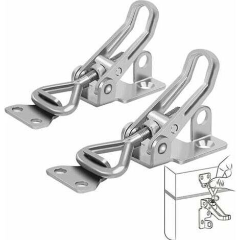 Stück, Metall-Scharnierschloss, Hebelverschluss, rostbeständig, robuste Befestigung, Scharnierverschlussclip zur Sicherung von Koffern, Schränken und Türen