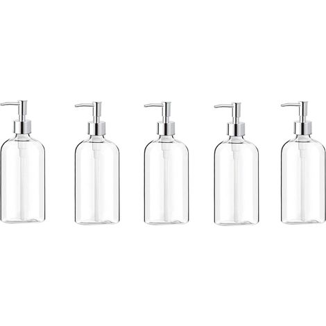 Soap Dispenser Clear Glass Soap Dispenser with Pump 16 oz