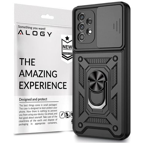 Custodia Alogy Camshield con anello di supporto e copertura per fotocamera per Samsung Galaxy A32 5G (1/5)