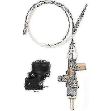 Sécurité du contrôle du chauffage de terrasse au gaz, vanne de régulation, capteur thermocouple, bouton de vidange, commande du foyer au propane (1/5)