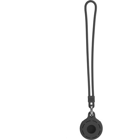 Étui en silicone anti-perte pour traceur iOS, type rond creux, protection complète (Noir) (1/5)