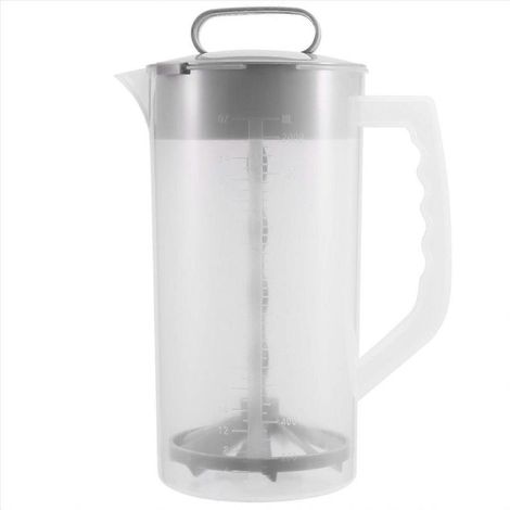Mixkrug für Getränke, 2-Quart-/64-Unzen-Wasserkrug aus Kunststoff mit Deckel, Easy-Mix-Saftbehälter, Winkel (1/5)