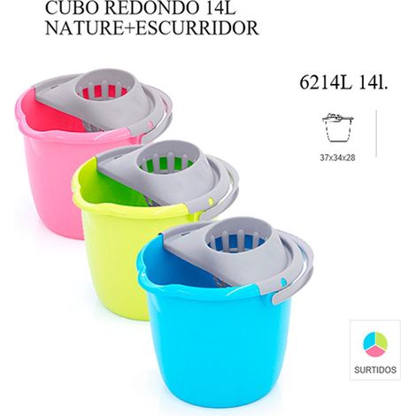 CUBO CON ESCURRIDOR RDO 14 LT