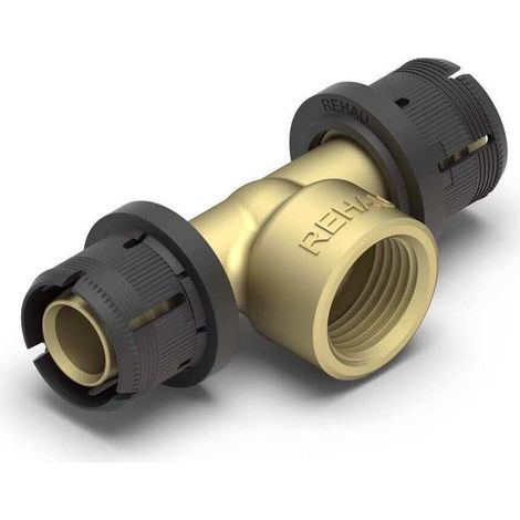 REHAU T-Stück FASTLOC EX+ 25 - Rp 3/4 - 25, 13706781001 (1/3)