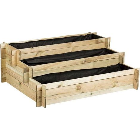 Huerto Urbano de madera - Escalera