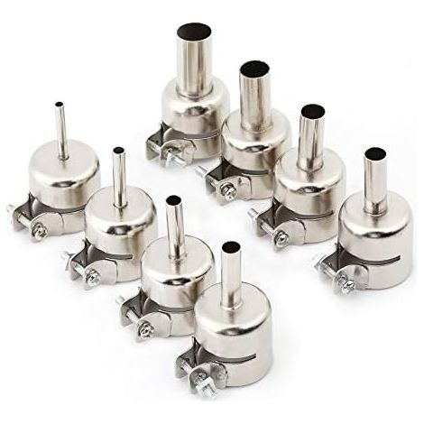 8 pièces/ensemble Kits de buses de pistolet à chaleur embouts de bouche pour outils de réparation de Station de soudage à Air chaud 3/4/5/6/7/8/10/12mm (1/5)