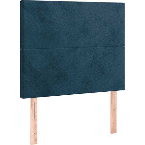 Maison Exclusive - Cabecero de cama azul oscuro 80x5x118/128 cm T (1/5)
