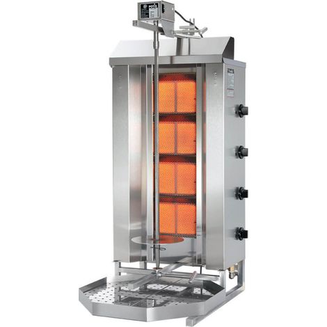 Gyros, kebab à gaz, GD 4-S, P 14 kW, G 30 - Stalgast