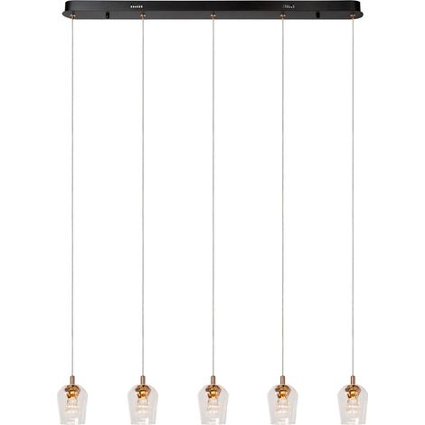 Lampe pendante unique Berliane Quinte droite à 5 lumières - 00430/20/60 (1/3)