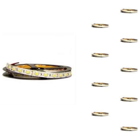 Ruban LED 12V 5M 5050 IP20 60LED/m - Pack de 5 - Blanc Chaud 2300K - 3500K - SILAMP (1/5)