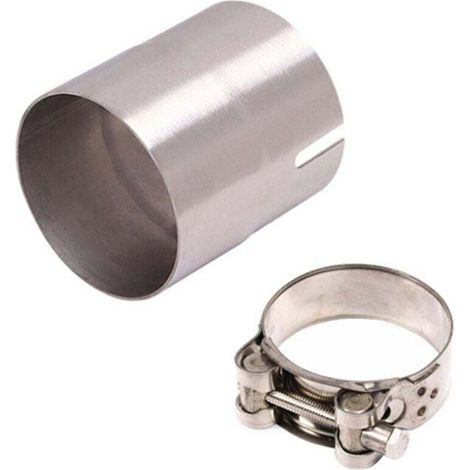 Réducteur adaptateur tuyau échappement moto - OKZ® - Acier inoxydable - Diamètre 51 à 54 mm - Anti-corrosion (1/4)