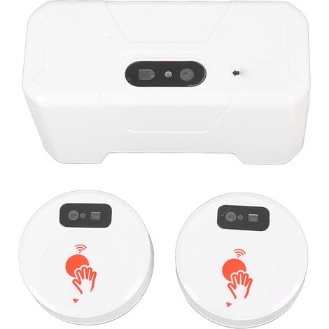 Ensemble de chasse d'eau automatique avec mécanisme électrique, installation et remplacement pratiques avec 2 capteurs, chasse d'eau automatique étanche pour toilettes et économie d'eau (1/5)