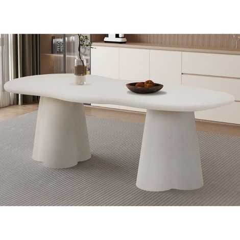 Table à manger organique en fibre de ciment 220cm ORKA (1/5)