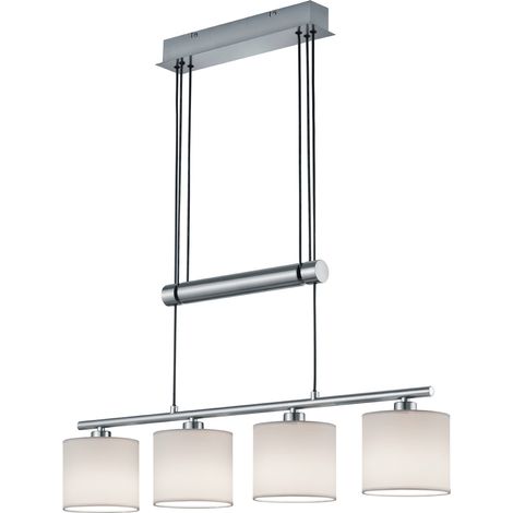 Lampada a Sospensione da Interno E14 in Metallo Nickel Opaco (1/2)