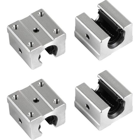 Glissière Linéaire SBR12UU en Alliage d'Aluminium, 4 Pièces pour CNC et Équipements Électroniques (1/4)