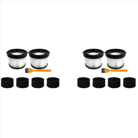 Confezione da 4 filtri HEPA DCV5011H per aspirapolvere portatile senza fili DCV501HB, con 8 filtri a manicotto in schiuma e 2 spazzole (1/4)