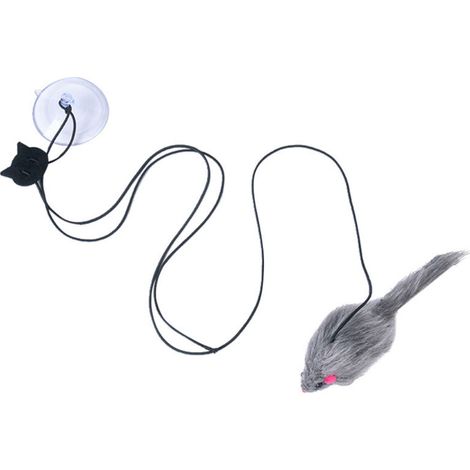 Jouets pour chat Self-hey Porte suspendue Corde à gratter rétractable pour chat Petite souris Bâton pour chat drôle Fournitures pour chat pour chat Bâton pour chat drôle Baguette pour chat (1/5)