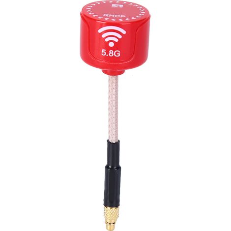 Antenne 5.8 GHz 3dBi LHCP Haute Performance pour Drone FPV, Pièces RC, Connecteur MMCX Rouge (1/5)
