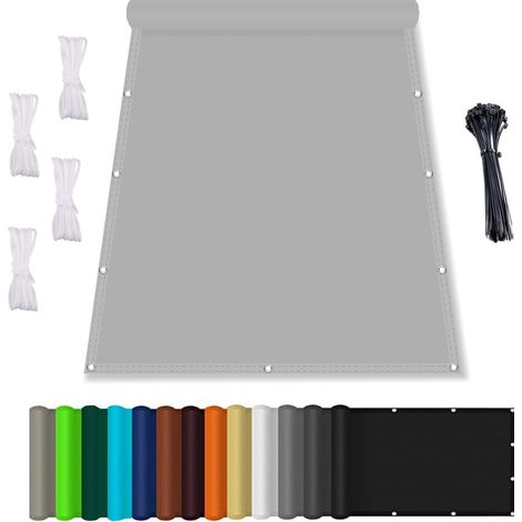 Voile D'ombrage Rectangulaire,Ombrage Terrasse Exterieur,Toile Ombrage Imperméable,Voiles D'ombrage pour Patio Terrasse Jardin Balcon Extérieur,2.5x3M,Gris Clair (1/5)