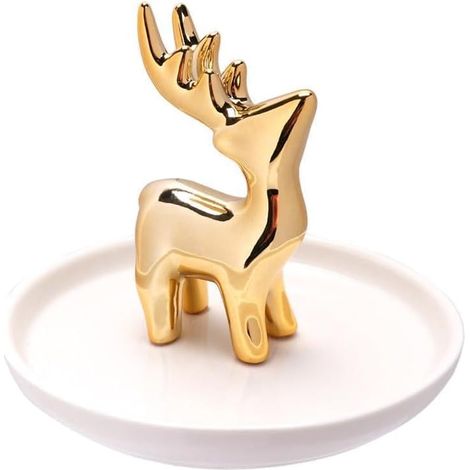 Plateau à Bijoux en Céramique Créatif pour Ranger Petits Objets, Support Bijoux Élégant et Fonctionnel, Décoration de Bureau et Salle de Bain