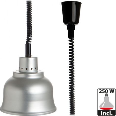 Abat-jour argent réglable avec ampoule - Caterchef star