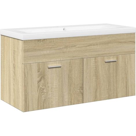 Maison Exclusive - Waschbeckenunterschrank mit Einbaubecken Sonom